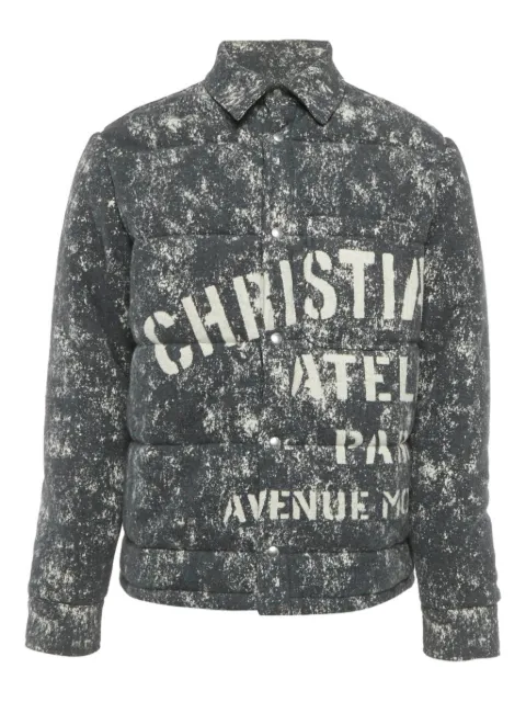 Christian Dior Pre-Owned spray-paint cotton jacket