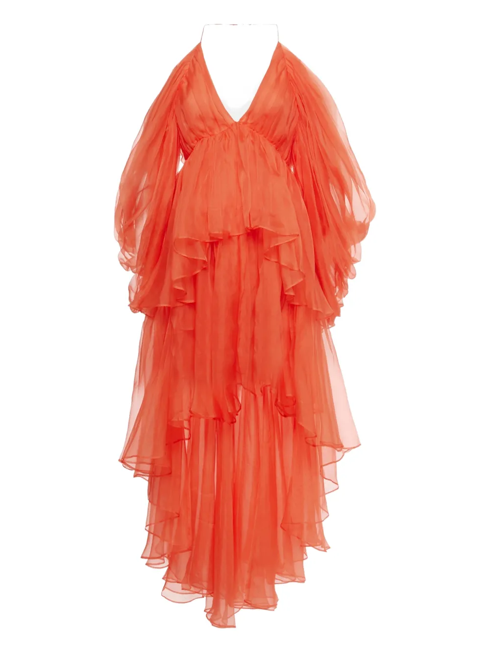 ZIMMERMANN V-neck midi dress - Rosso