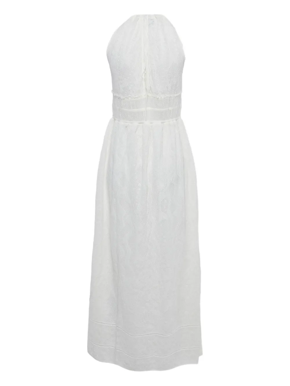 Missoni Pre-Owned halterneck knit maxi dress - Wit