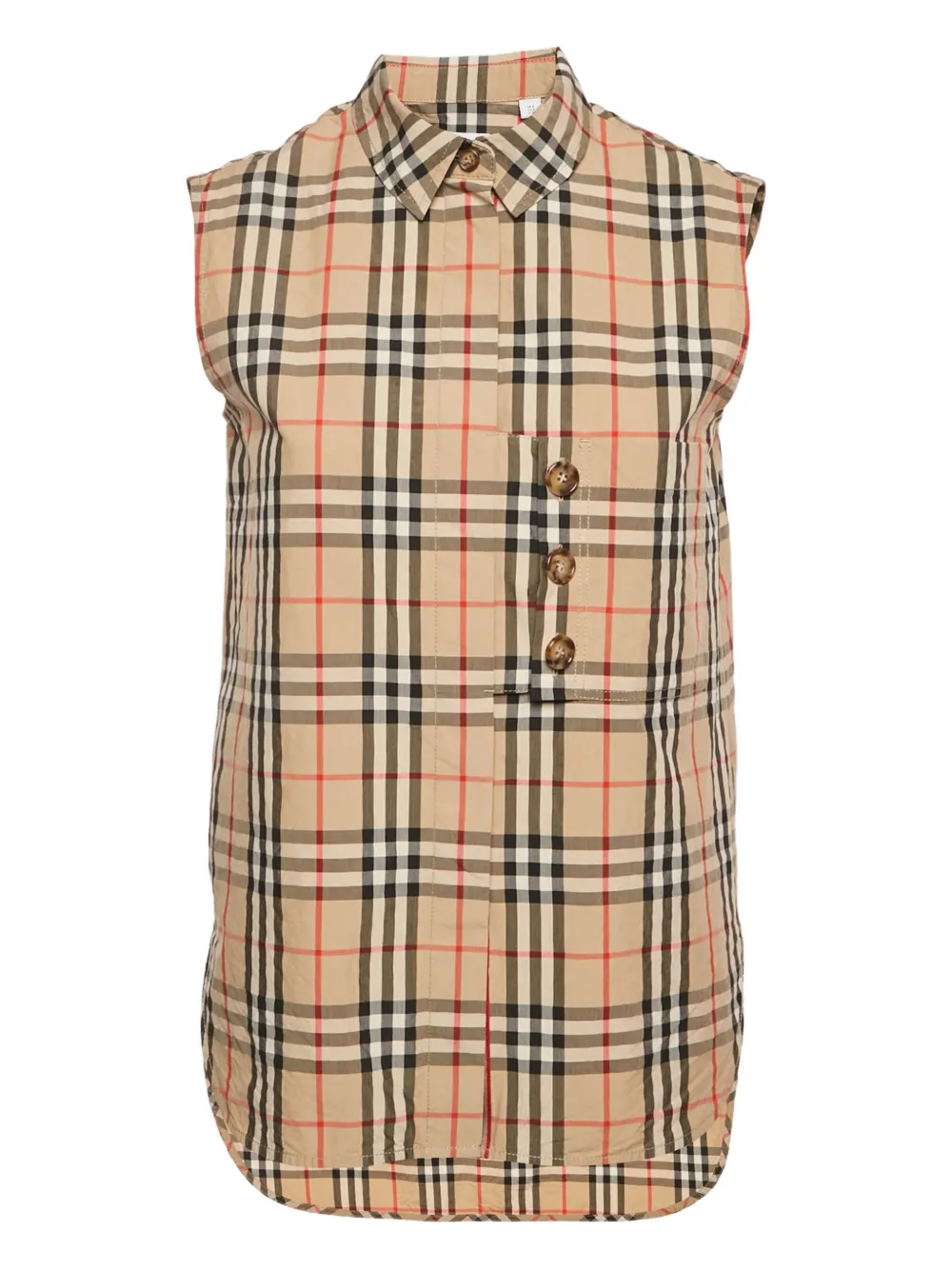 Burberry Pre-Owned buttoned check shirt | neutro | Image 1