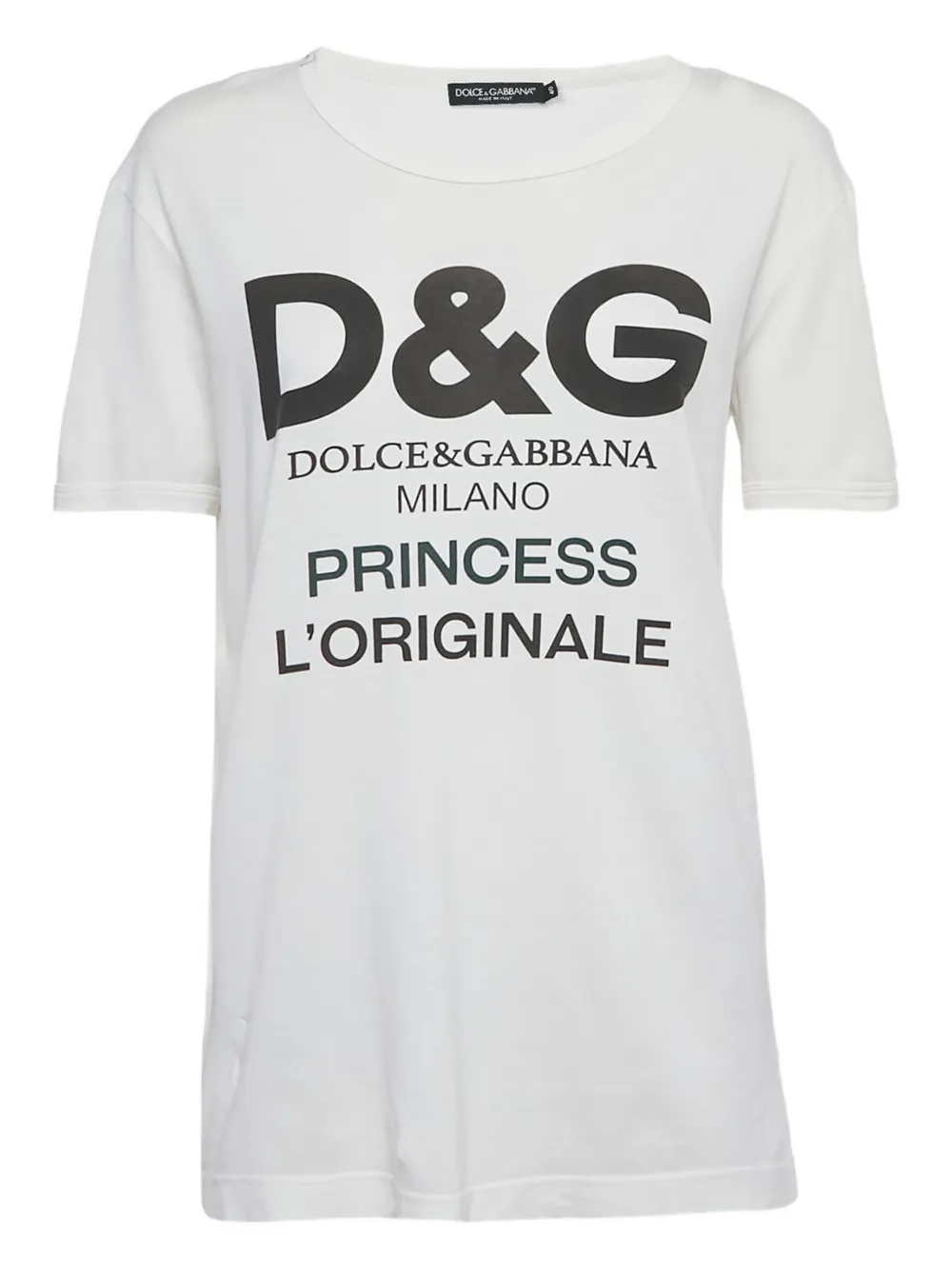 Dolce & Gabbana Pre-Owned logo-print t-shirt - Bianco