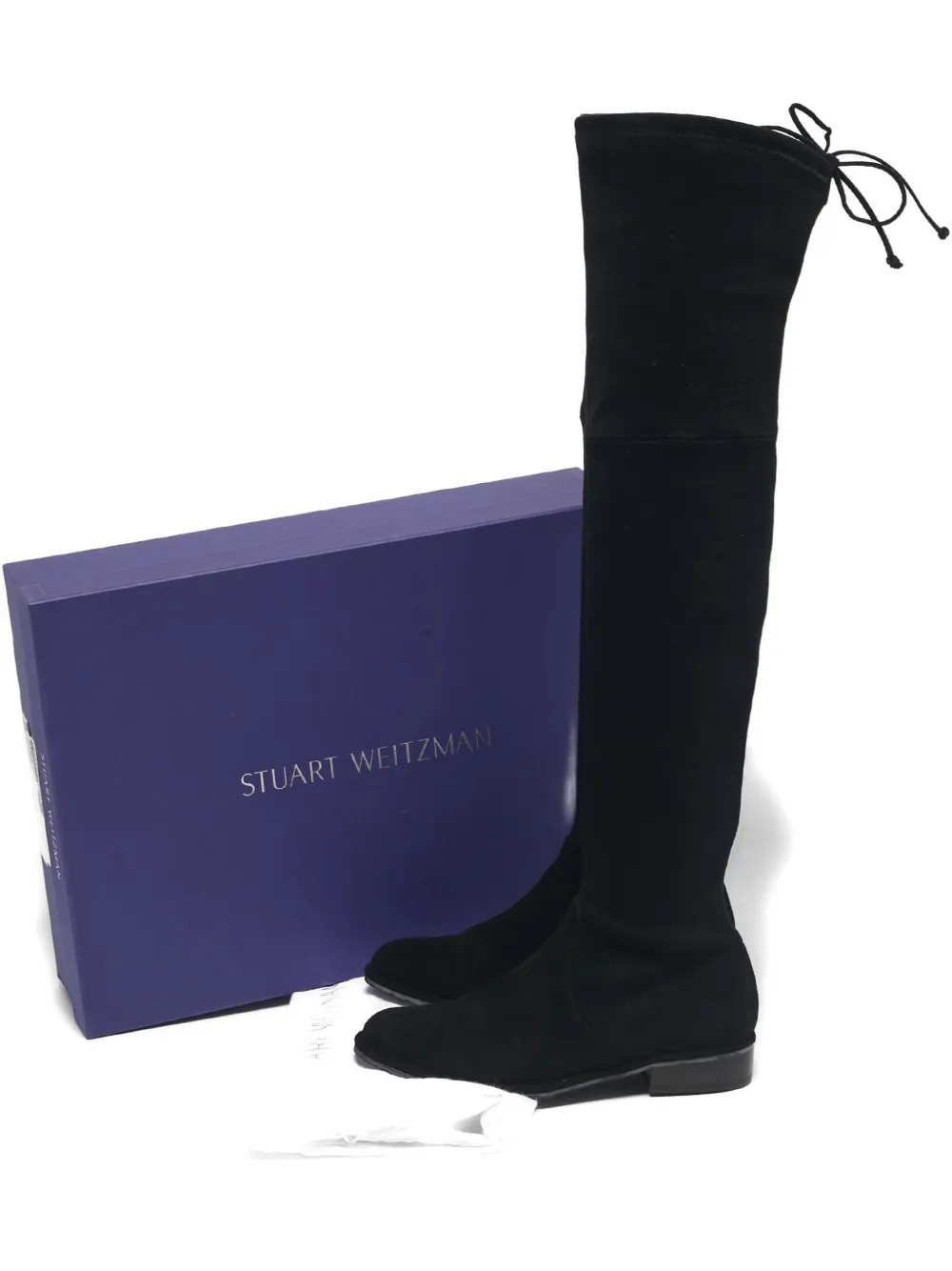 Stuart Weitzman Lowland tie-back boots | Black | Image 1