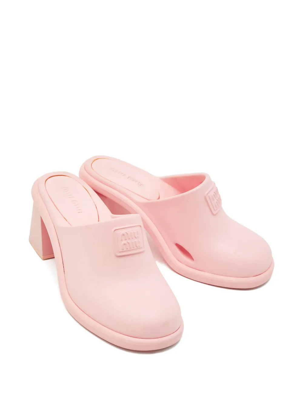 Miu Miu Pre-Owned logo-embossed mules | Image 2