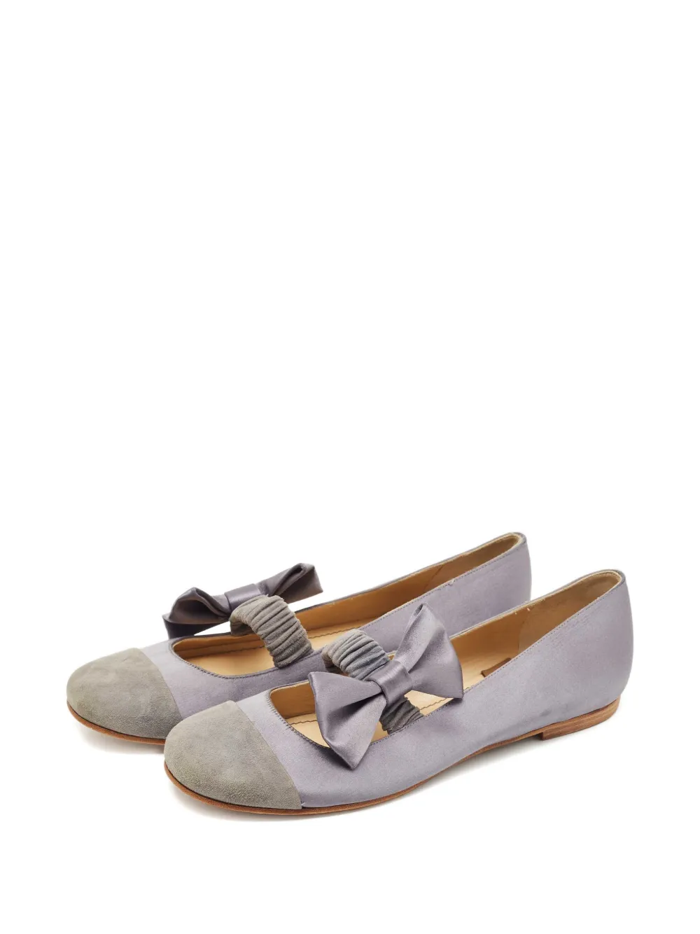 See By Chlo&eacute; Vintage bow-embellishment ballet flat - Paars
