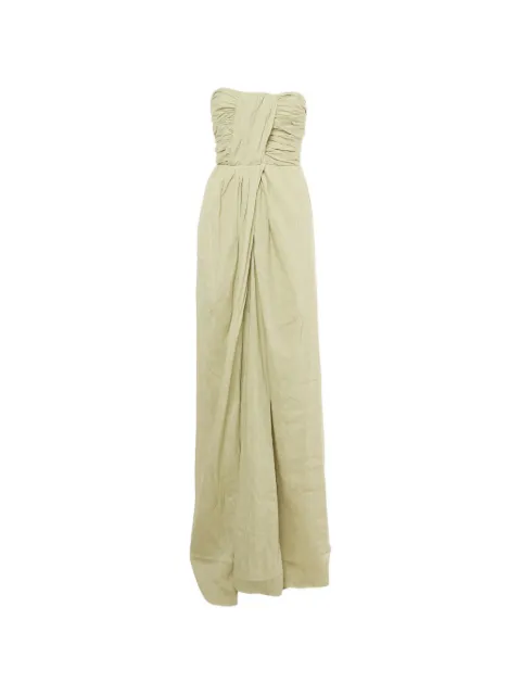 Alberta Ferretti Vintage gathered strapless maxi dress