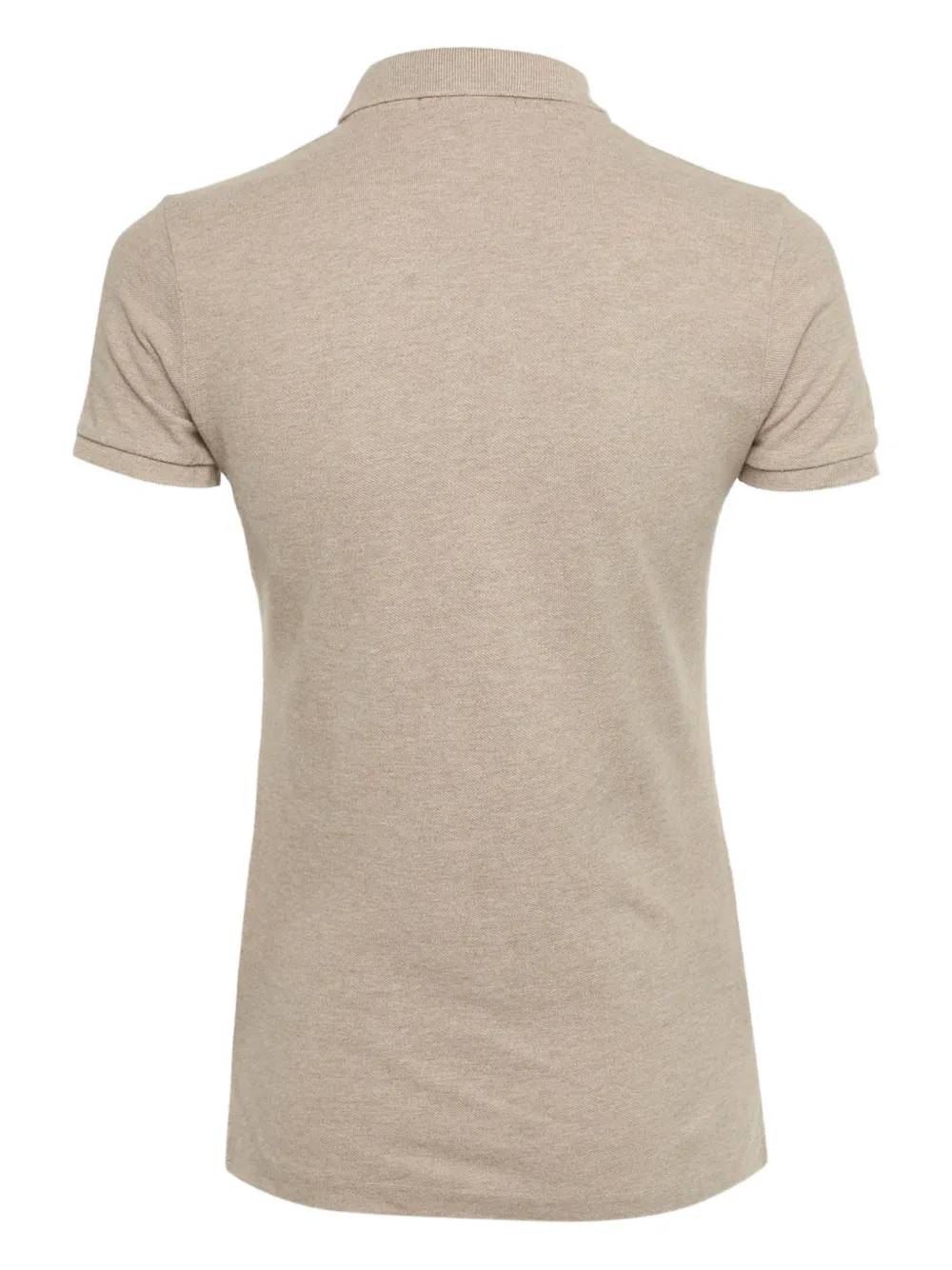 Pre-owned Polo Ralph Lauren Polo Pony-embroidered Polo Shirt In Brown