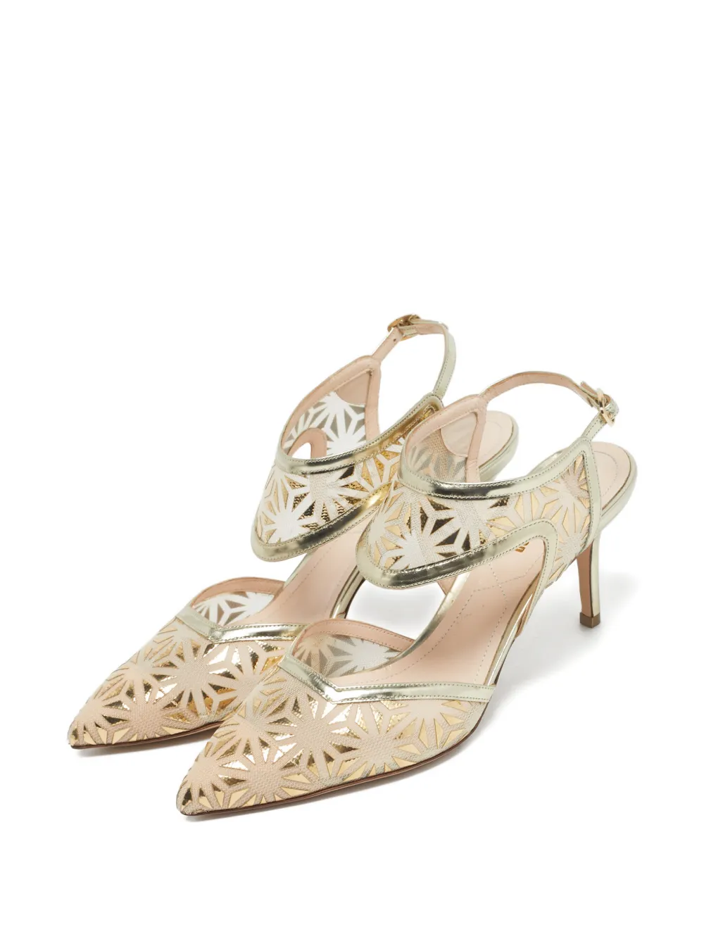 NICHOLAS KIRKWOOD Pre-owned Leda Slingback Pumps In Neutral
