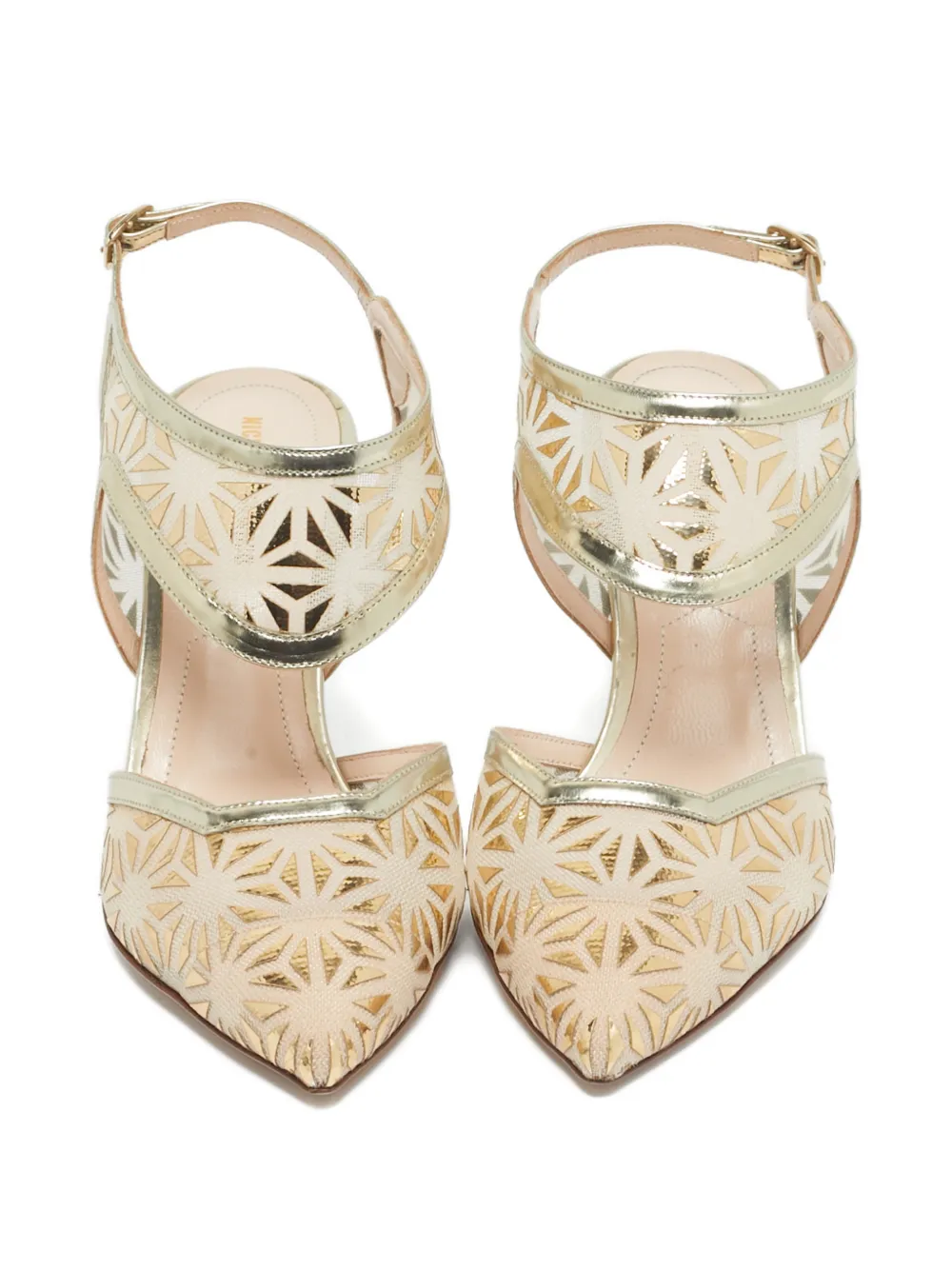 NICHOLAS KIRKWOOD Pre-owned Leda Slingback Pumps In Neutral