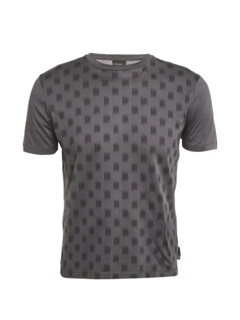 Emporio Armani Pre-Owned suéter estampado con cuello redondo