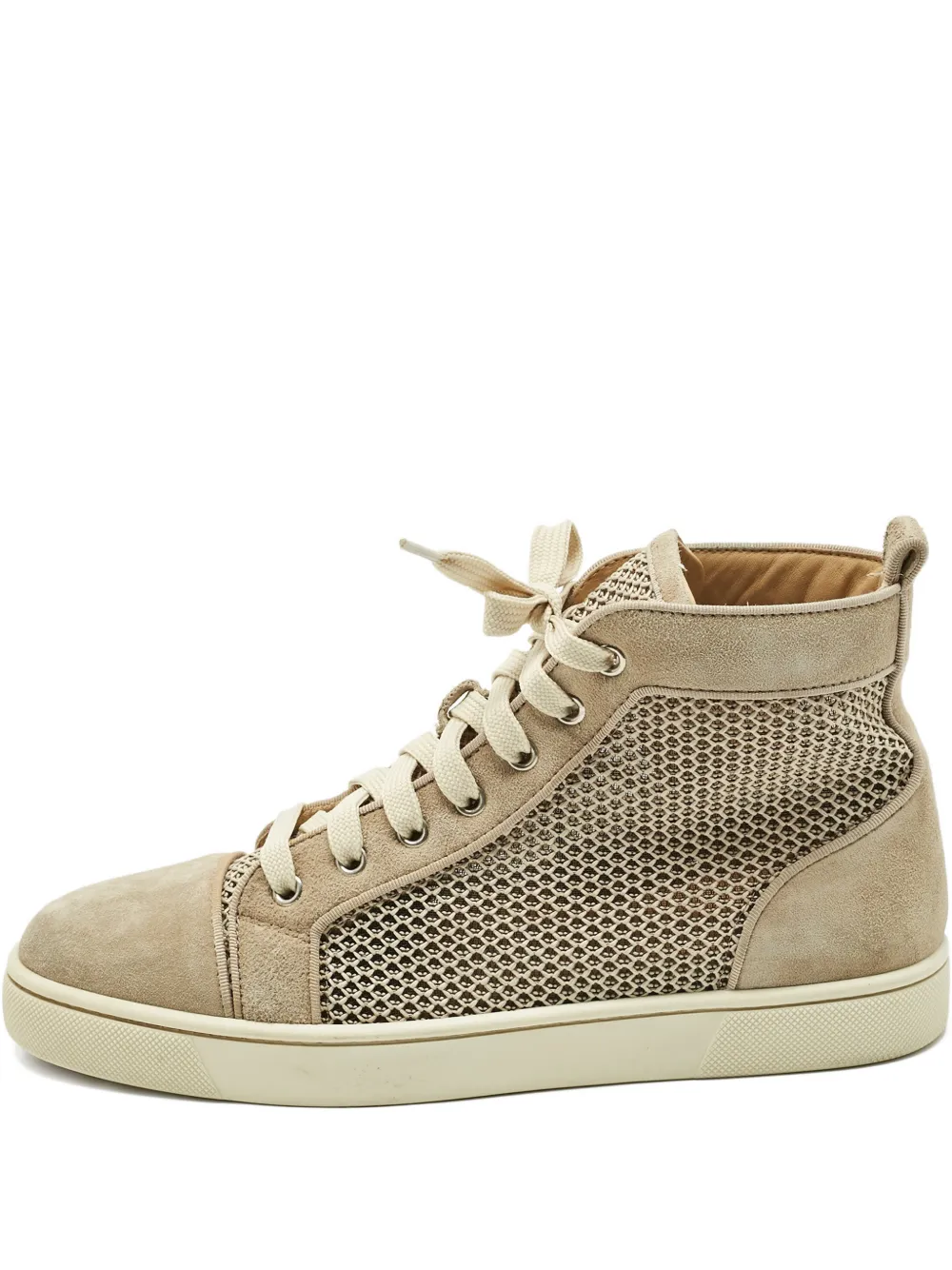 Christian Louboutin Pre-Owned Rantus Orlato woven trainers - Nude