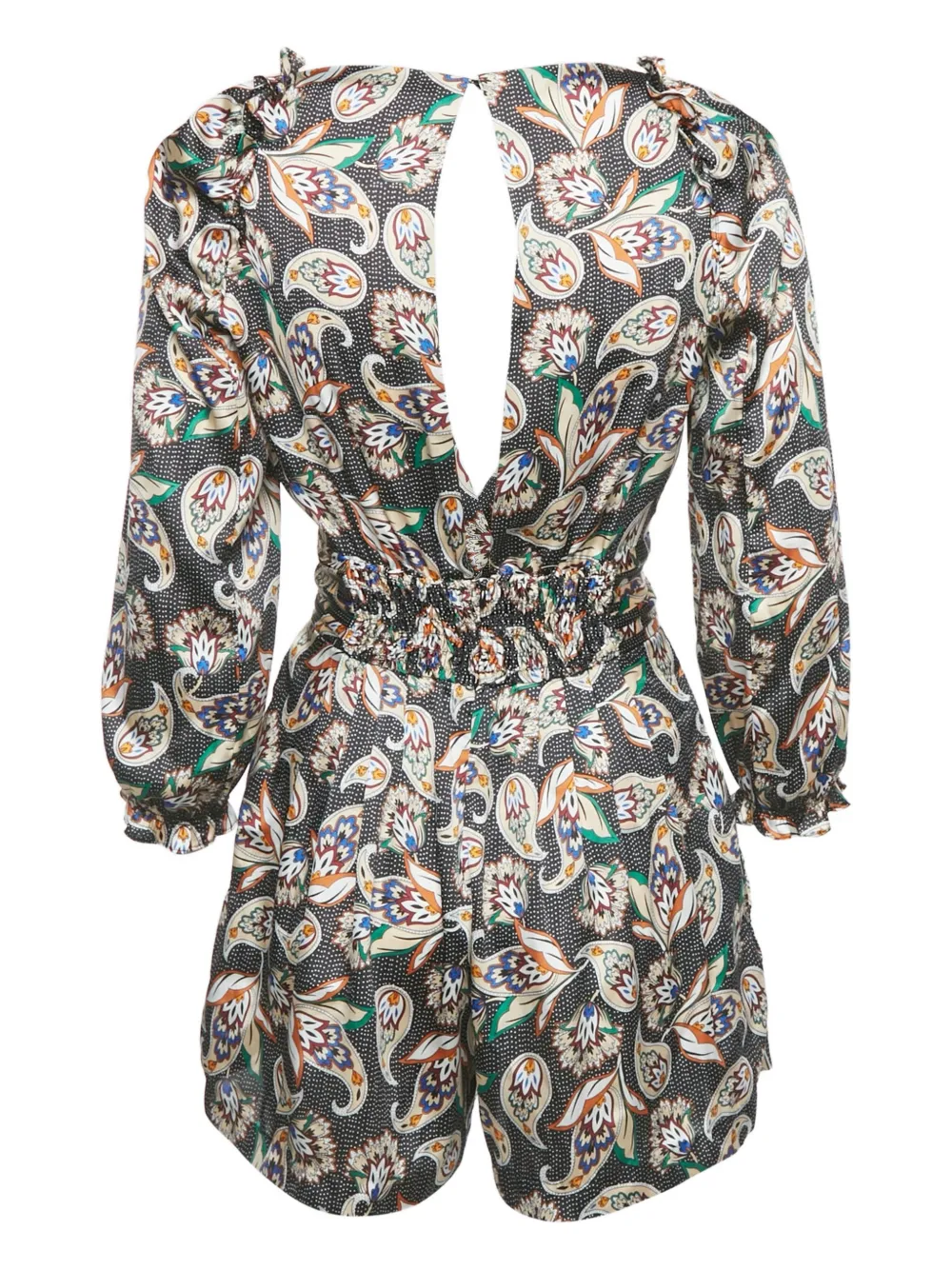 Maje paisley playsuit - Zwart
