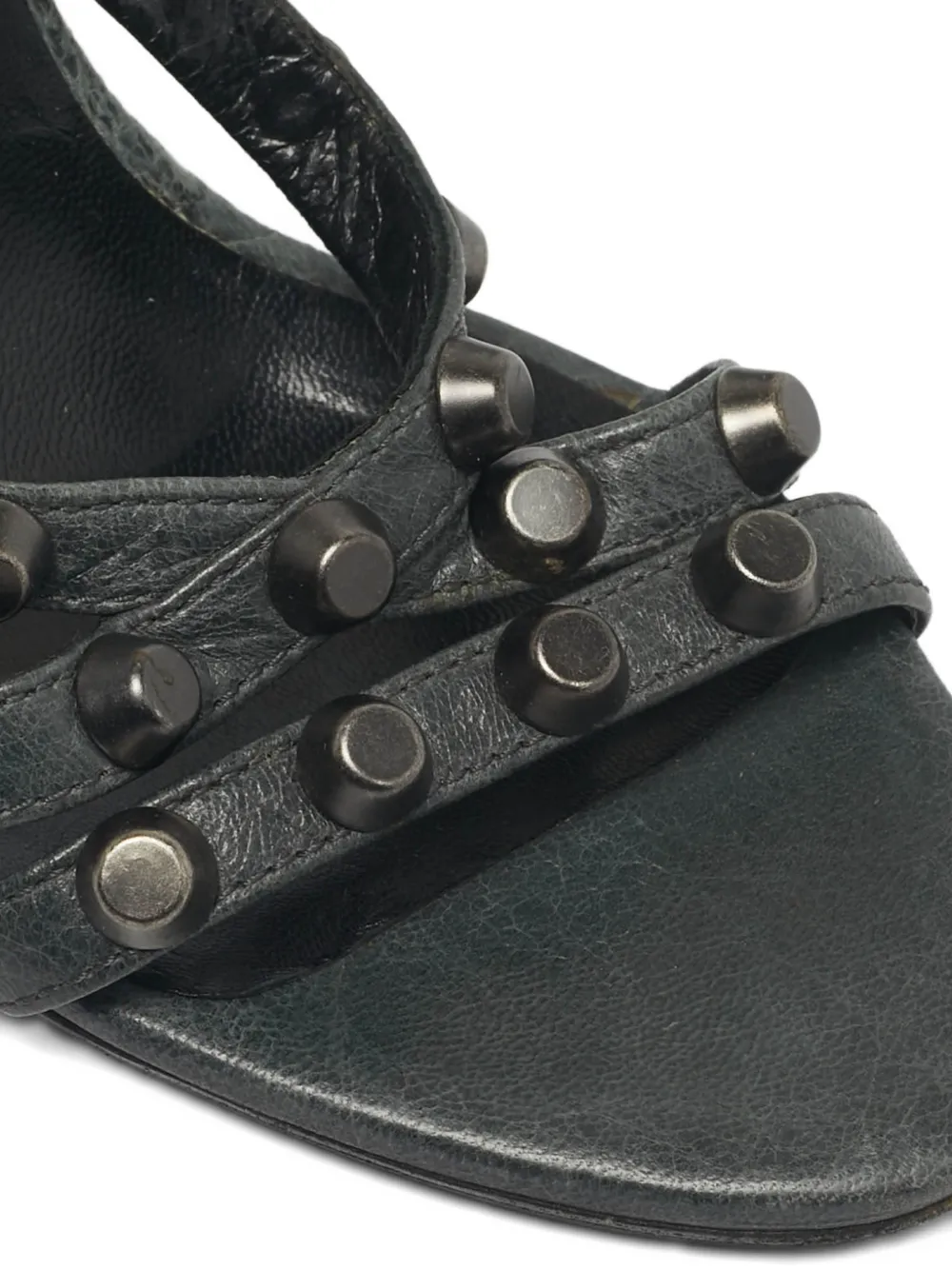 Pre-owned Balenciaga Arena Wedge-heel Sandals In Green