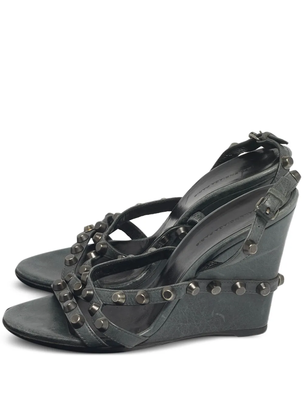 Balenciaga Pre-Owned Arena wedge-heel sandals - Grün