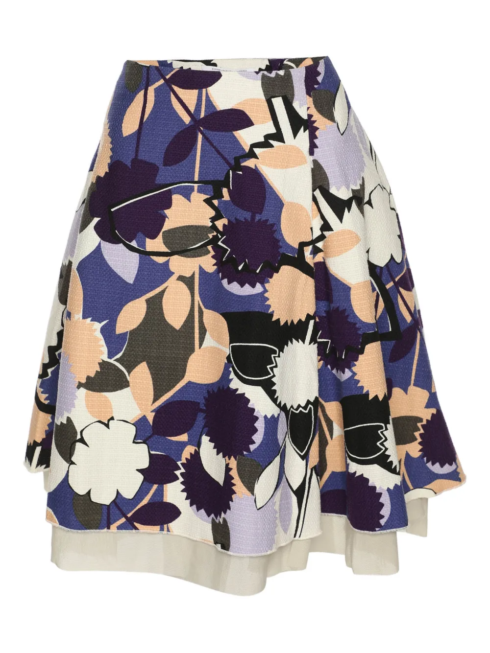 DVF Diane von Furstenberg Gonna Adella a fiori - Blu