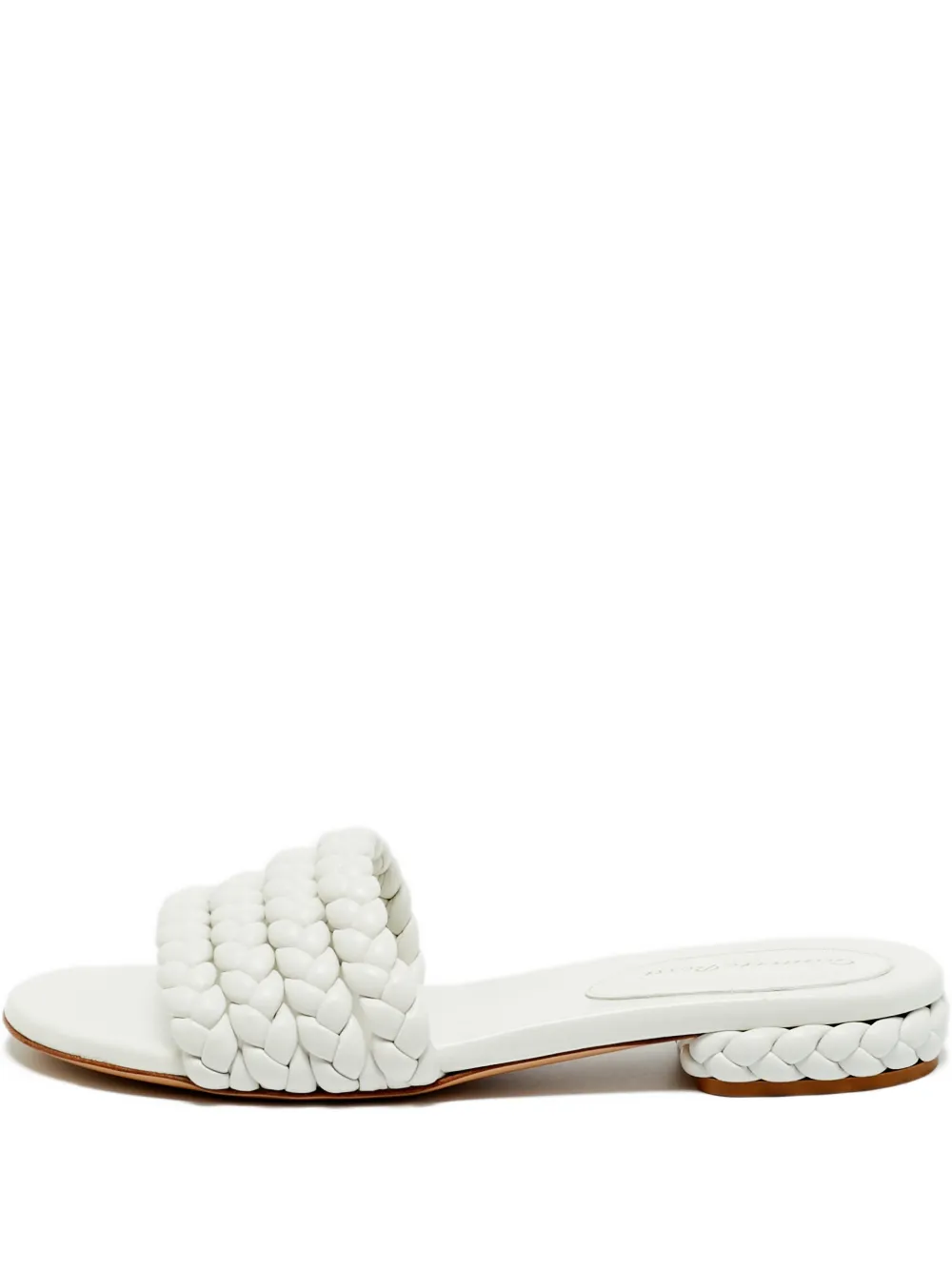 Gianvito Rossi braided leather sandals - Weiß
