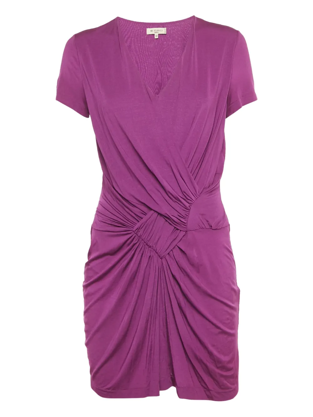Etro Pre-Owned pleated mini dress - Purple
