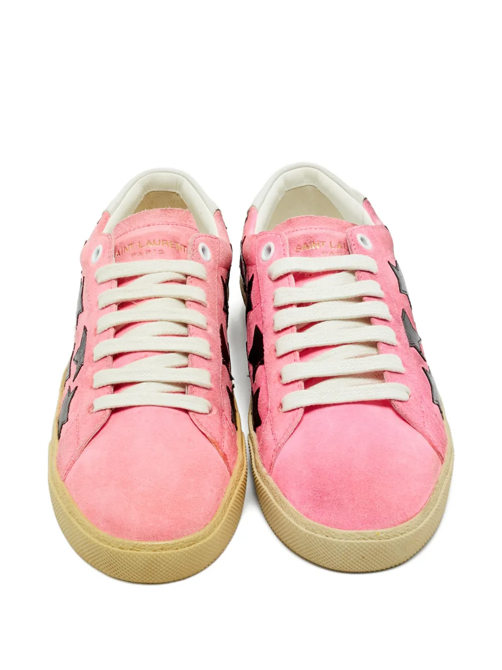 Saint Laurent Pre-Owned Court Classic stars sneakers - Roze
