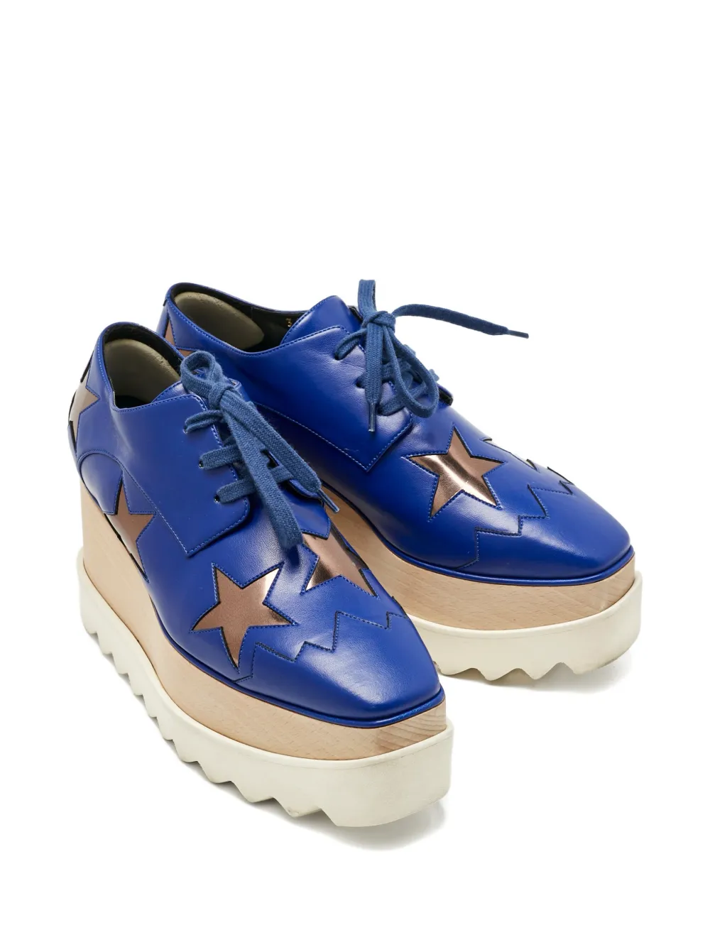 Stella McCartney Pre-Owned Elyse Star platform sneakers - Blauw