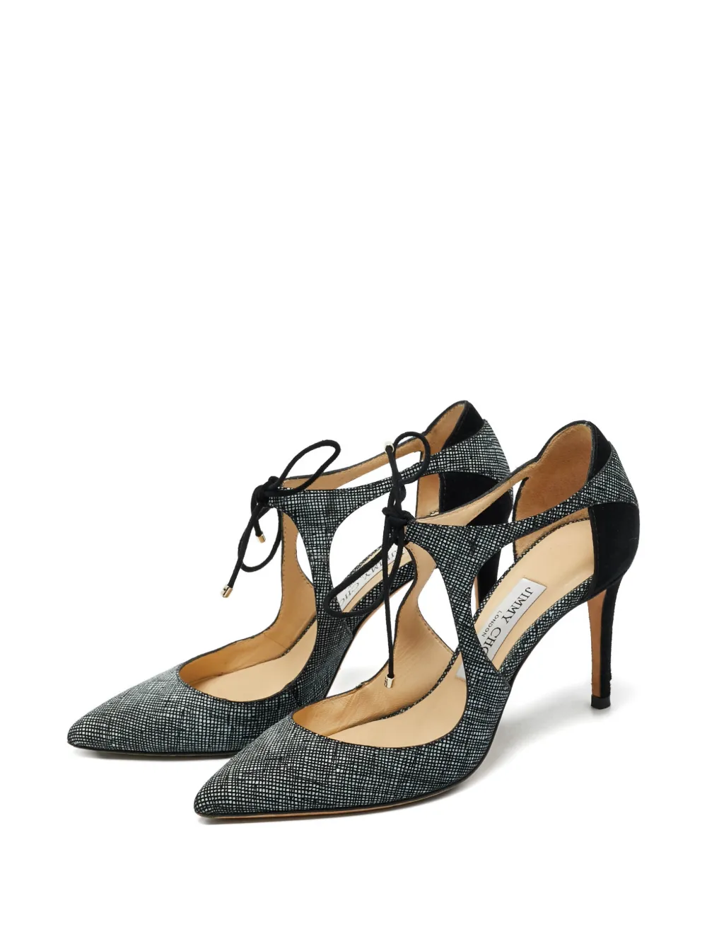 Jimmy Choo Pre-Owned Vanessa lace-up pumps - Zwart