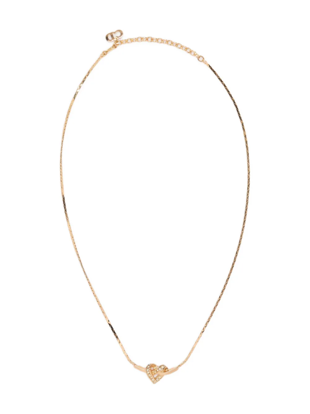 Christian Dior Pre-Owned Collana con pendente a cuore - Oro