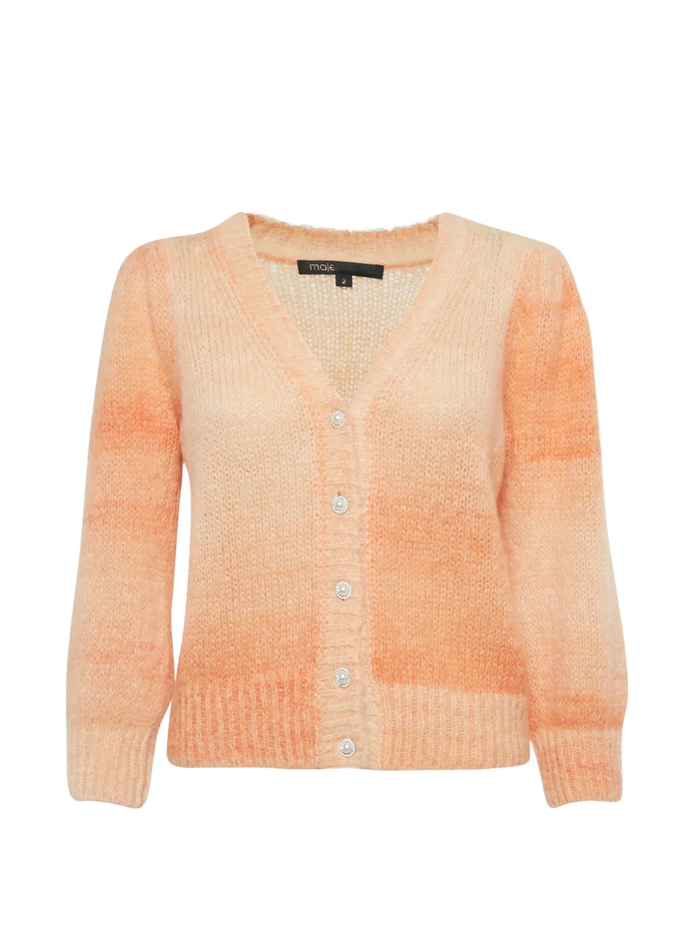 Maje jewel button cardigan - Toni neutri