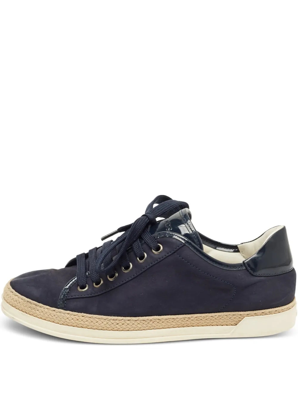 Tod's nubuck leather lace-up sneakers - Blu