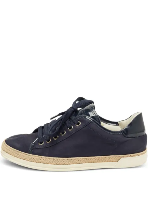 Tod's baskets à lacets en cuir nubuck