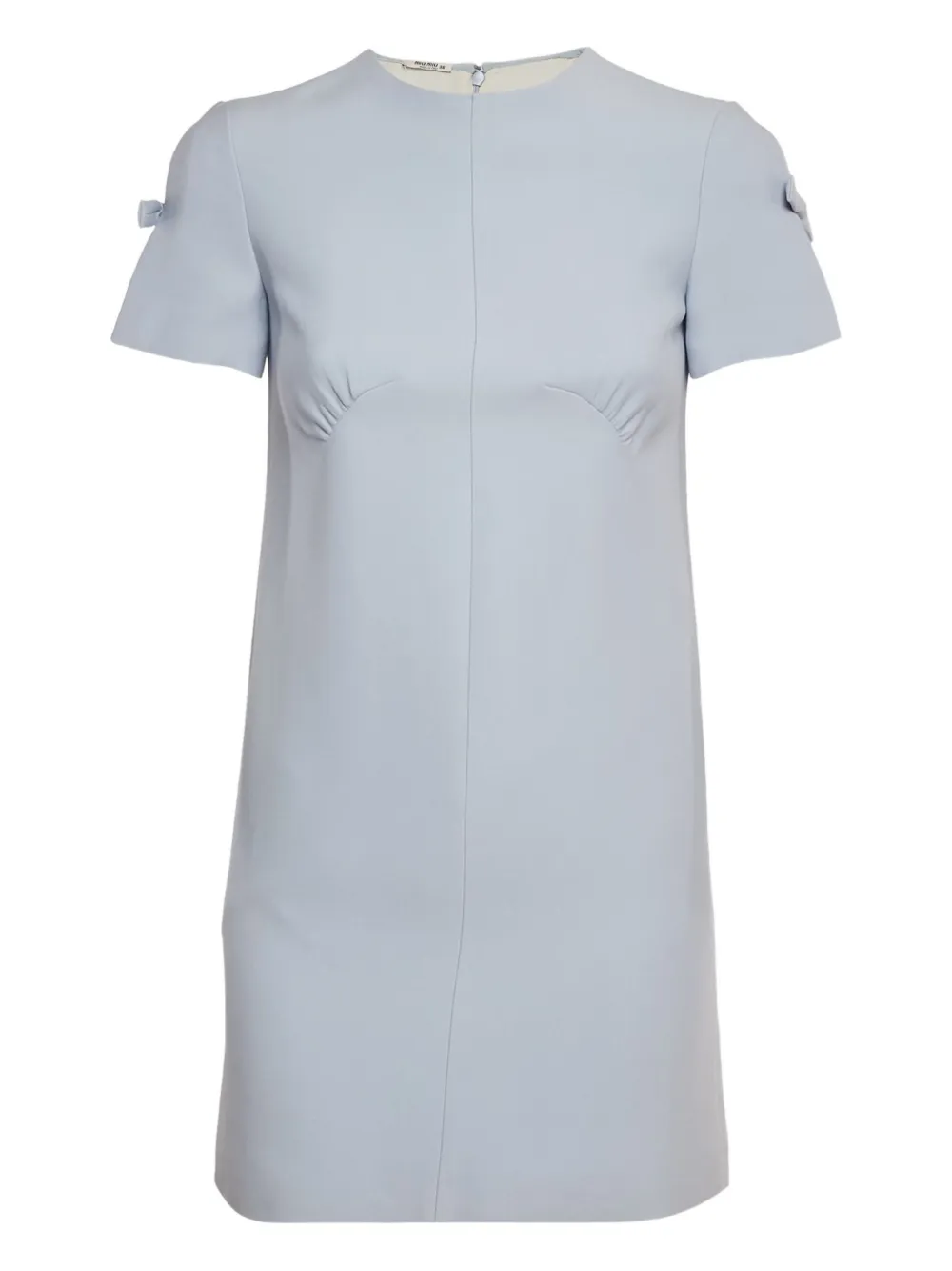 Miu Miu Pre-Owned sleeve-cutout mini dress - Blu
