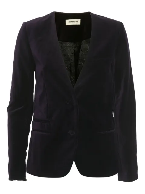 Zadig&Voltaire Vadim velvet embroidered blazer