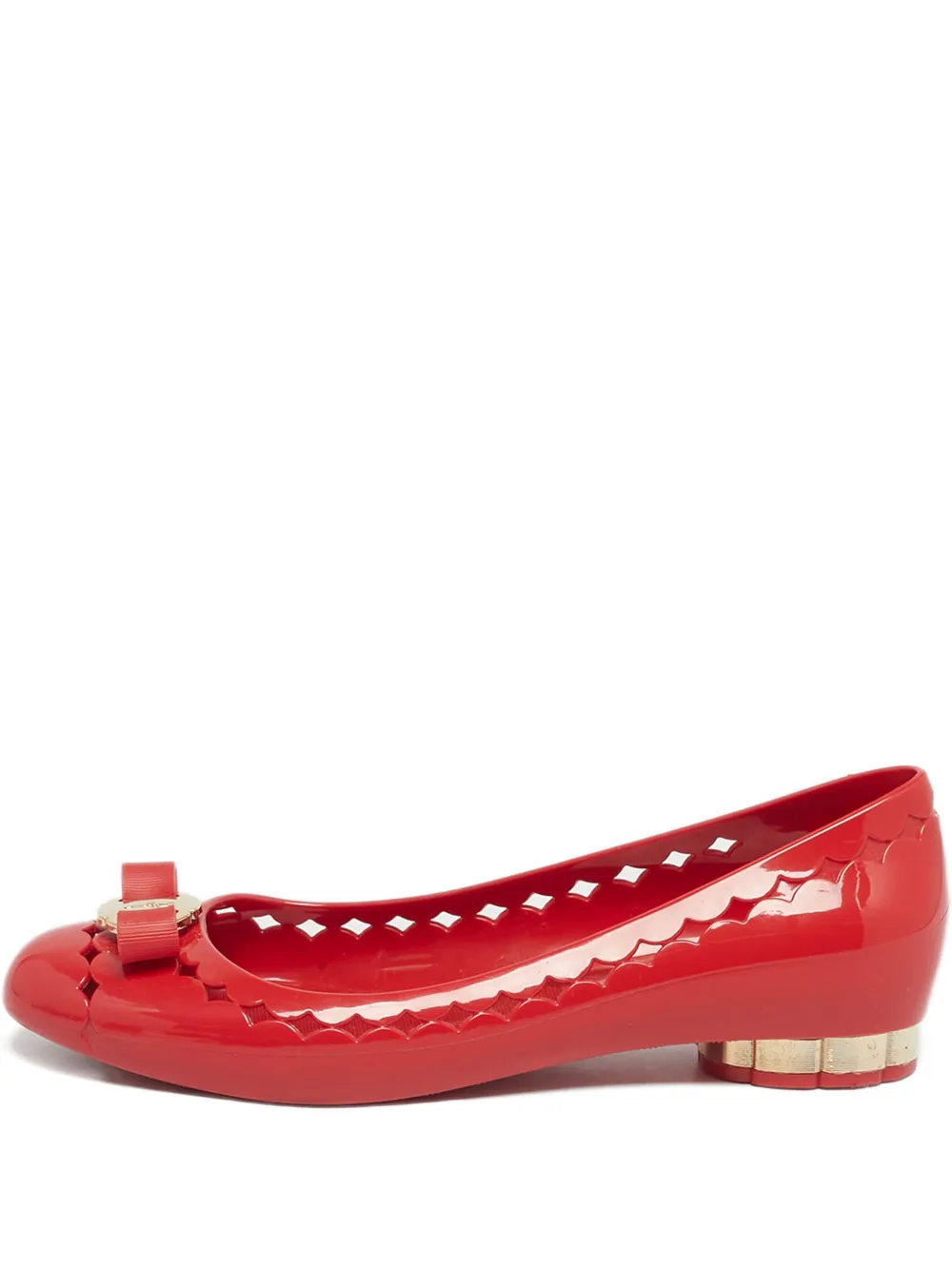 Ferragamo Pre-Owned vara bow flats | Red | Image 1