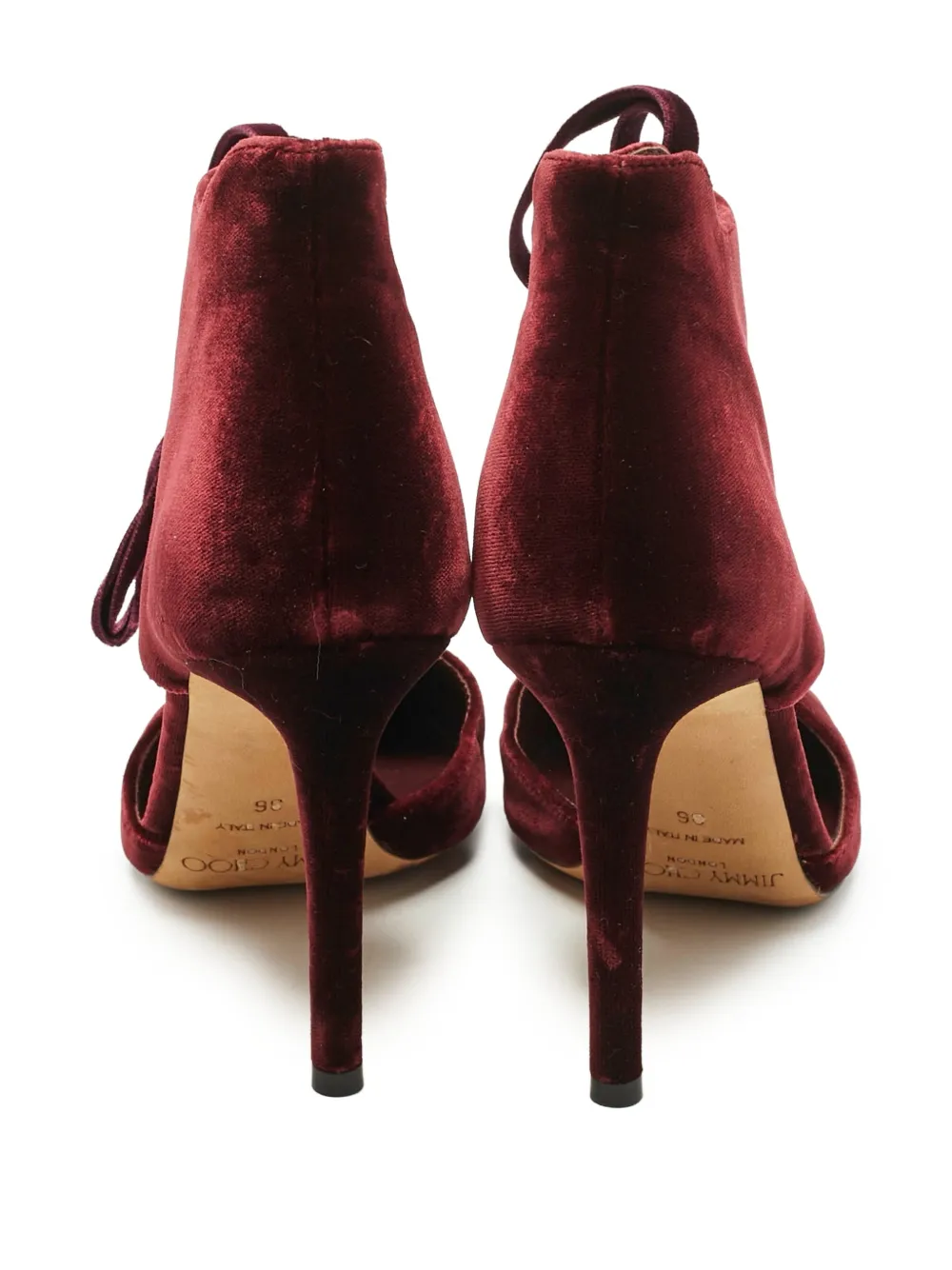 Jimmy Choo Pre-Owned zapatillas con puntera redonda y agujetas | Image 2