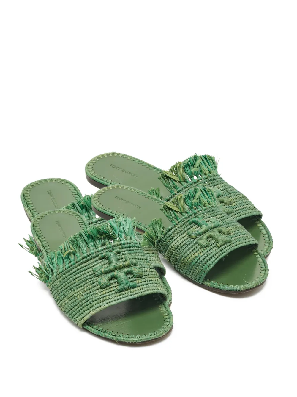 Tory Burch flip flops de rafia con logo | Image 2