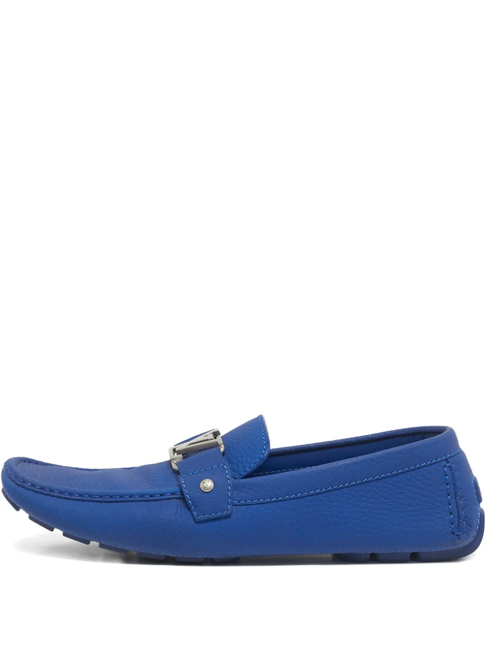 Louis Vuitton Pre-Owned Monte Carlo leather loafers | Blue | Image 1