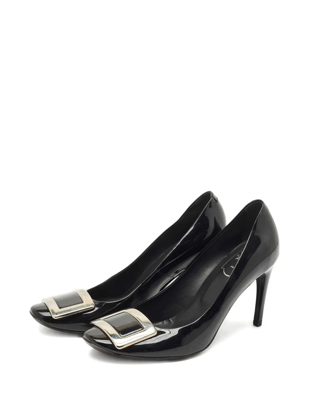 Roger Vivier Vintage Trompette square-buckle pumps - Zwart
