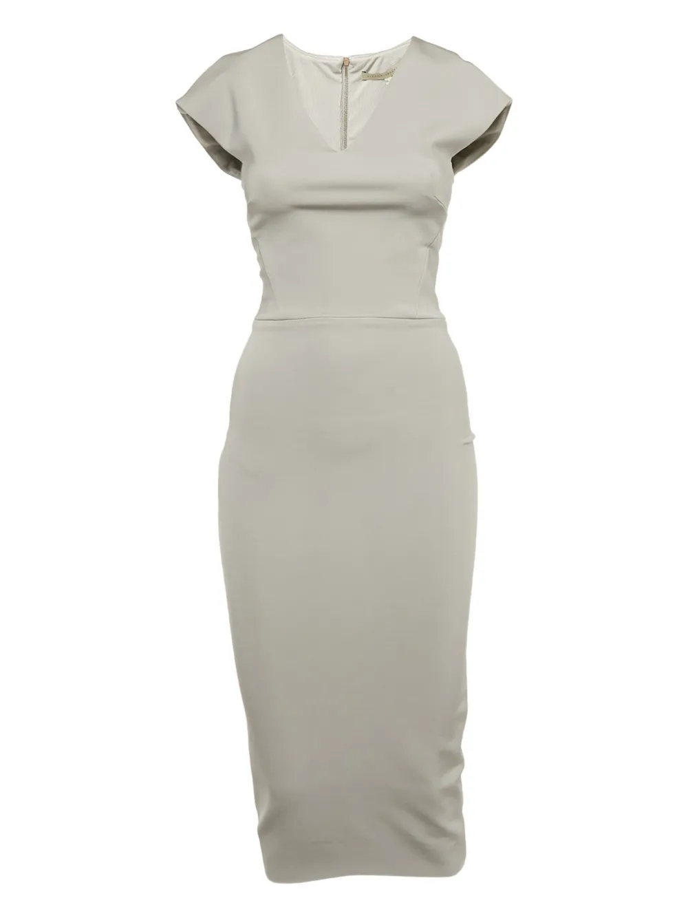 Victoria Beckham jersey zip dress - Grigio