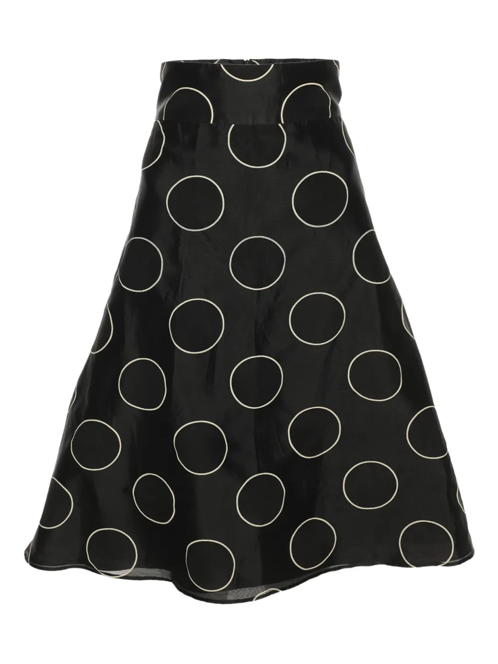 Red Valentino Vintage printed midi skirt - Nero