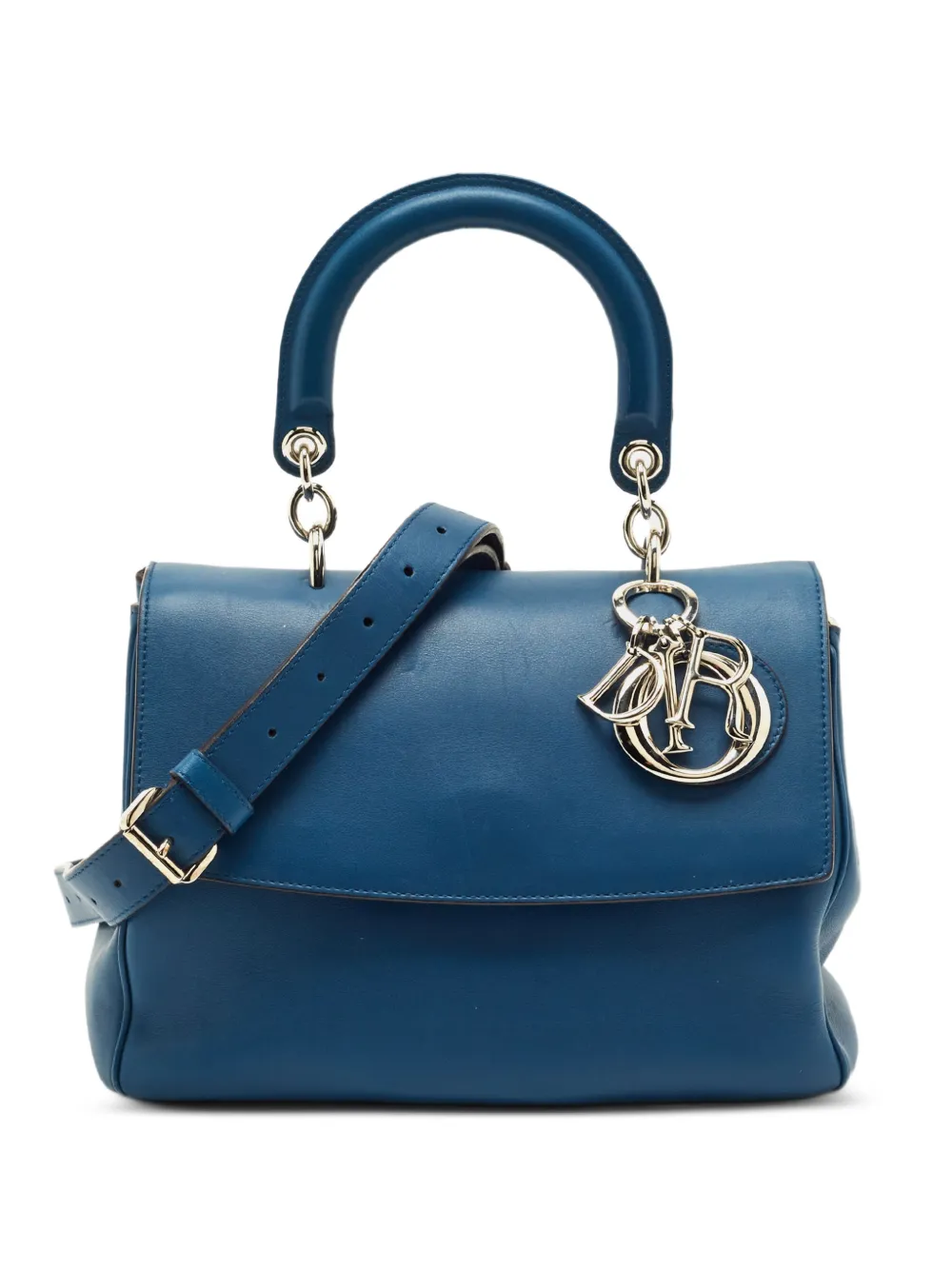 Christian Dior Pre-Owned 2014 small Be Dior flap leather tote bag - Blu
