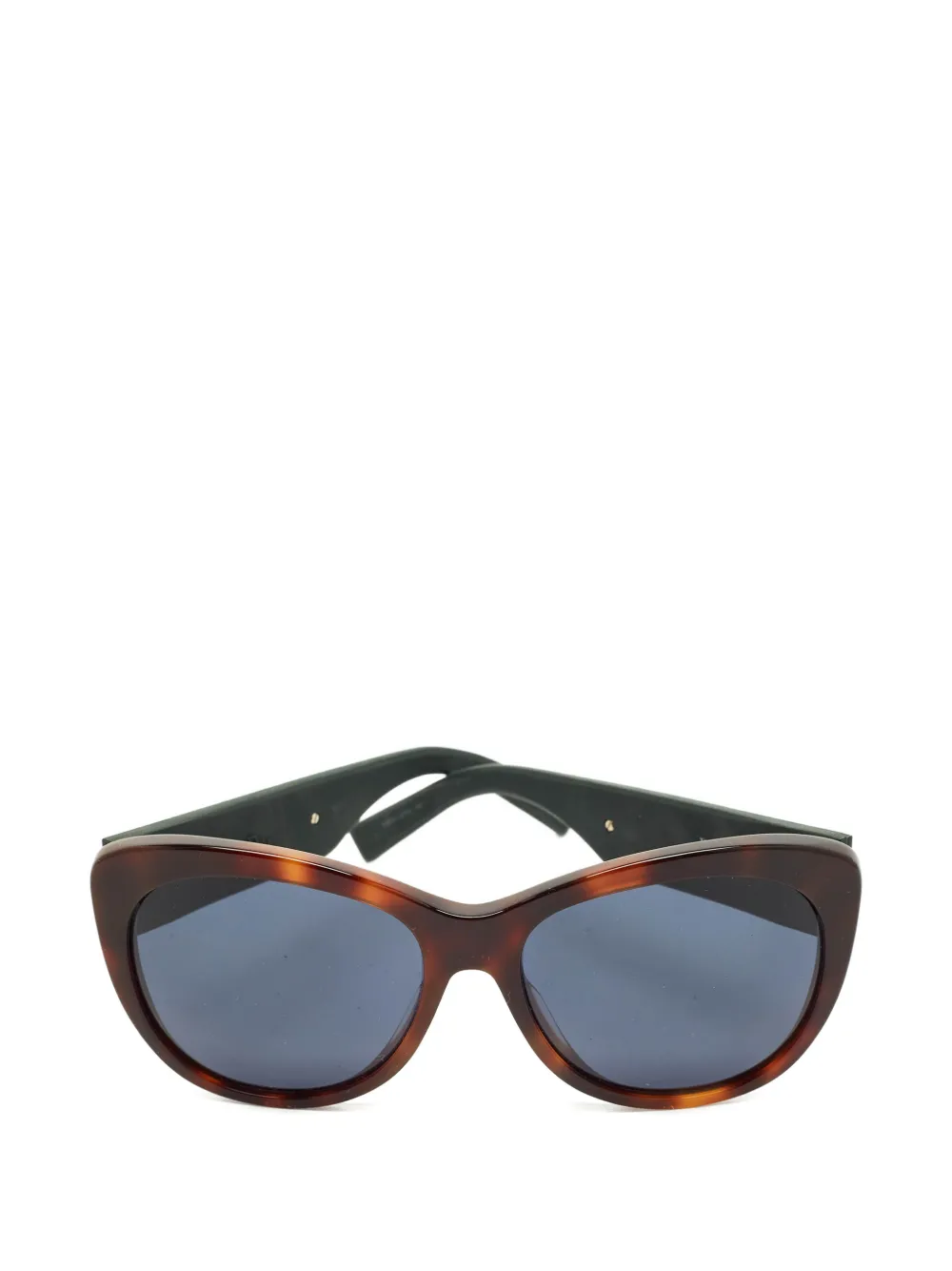 Christian Dior Pre-Owned Inedite cat-eye crystal sunglasses - Marrone