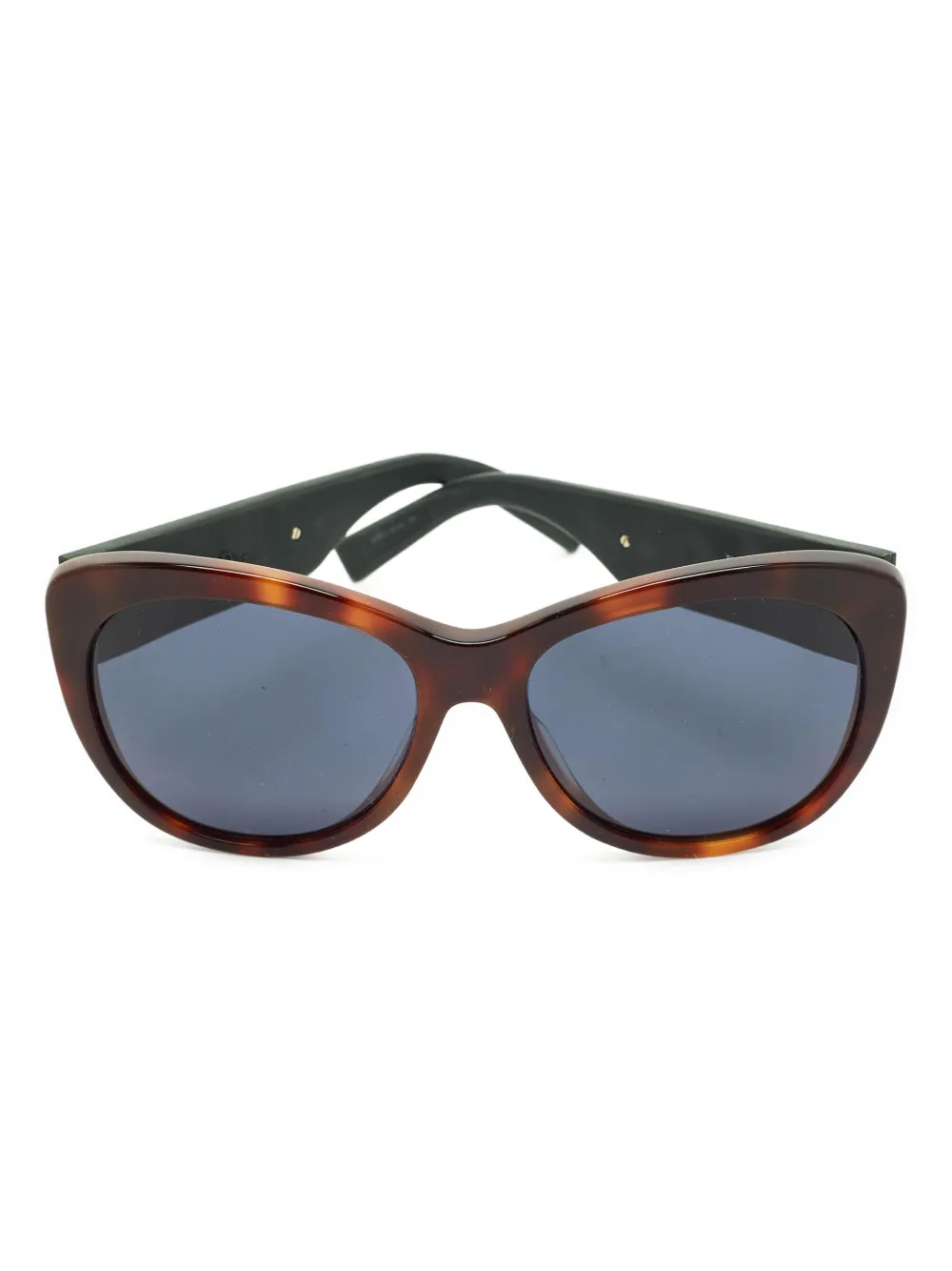 Christian Dior Pre-Owned Inedite cat-eye crystal sunglasses - Marrone