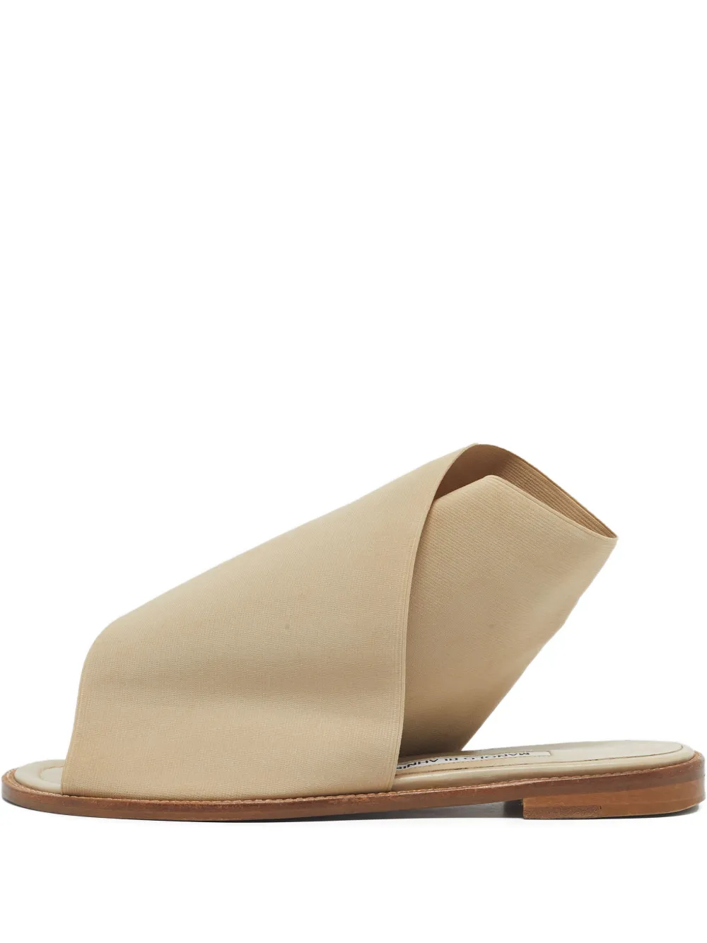 Manolo Blahnik cream flat sandals - Toni neutri