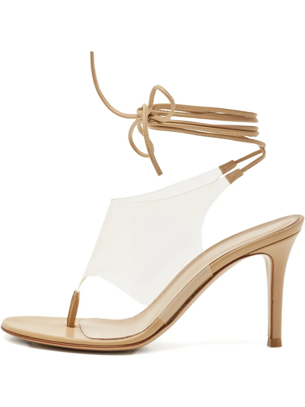 Gianvito Rossi wrap heeled sandals - Weiß