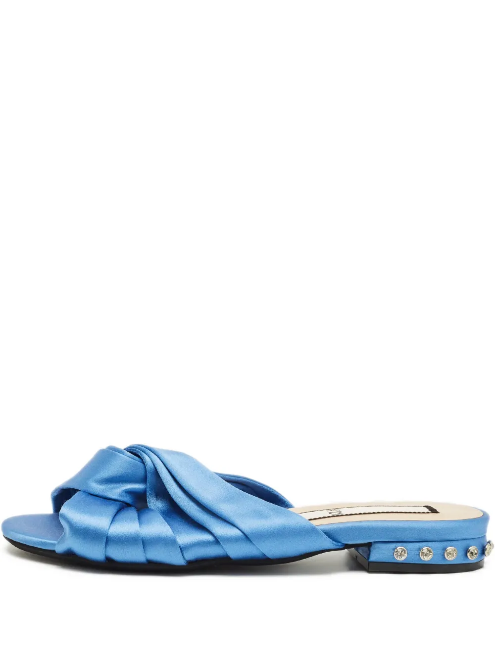 Nº21 knot-detail satin sandals - Blau