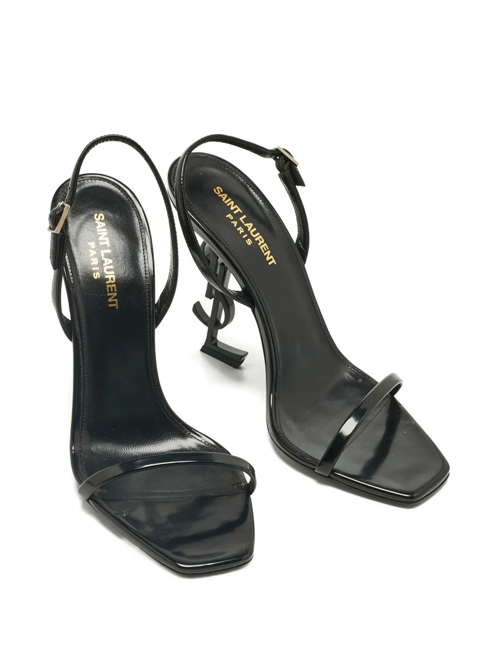 Saint Laurent Pre-Owned Opyum YSL-heel sandals - Zwart