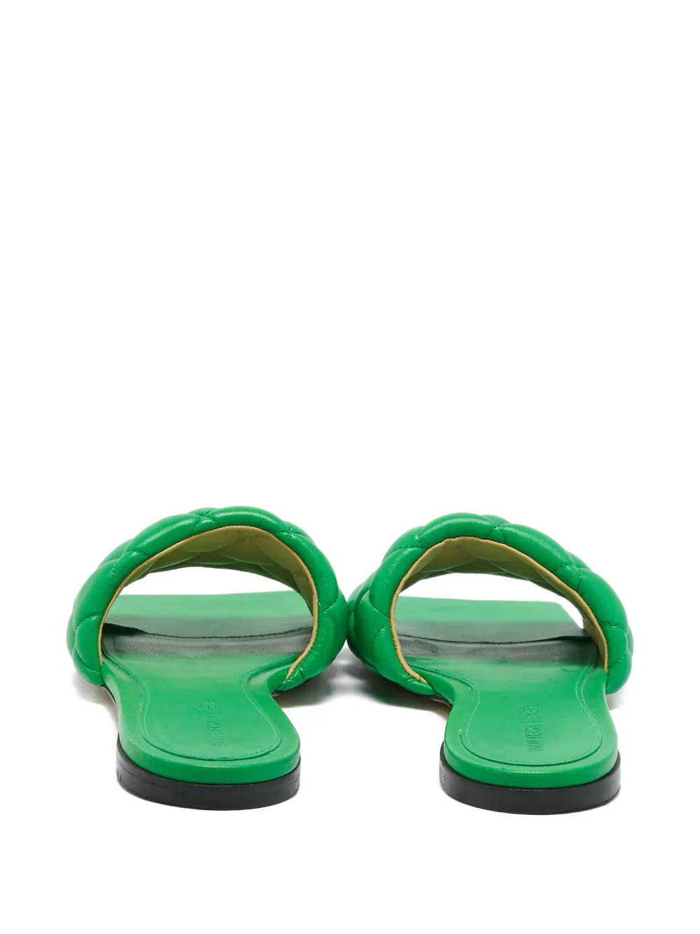 Bottega Veneta Pre-Owned Lido padded leather sandals - Groen