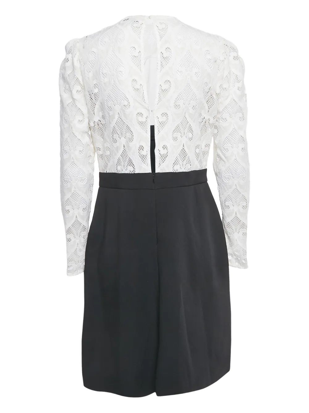 SANDRO lace long-sleeve dress - Zwart