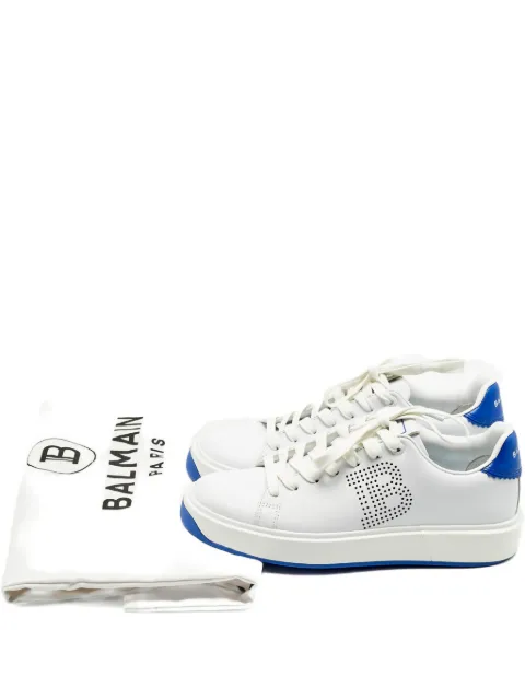 Balmain Pre-Owned lace-up leather sneakers