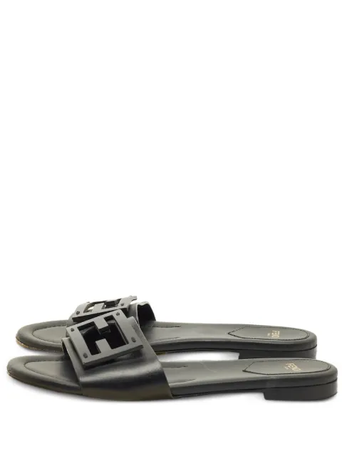 Fendi Pre-Owned cut-out flat sandals