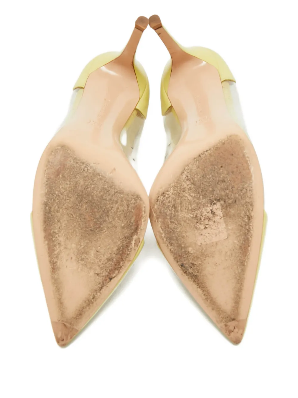 Gianvito Rossi Plexi pointed-toe pumps - Groen
