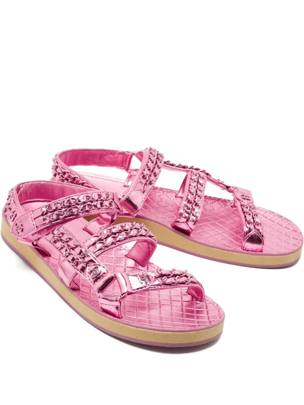 CHANEL Pre-Owned Dad sandals - Rosa