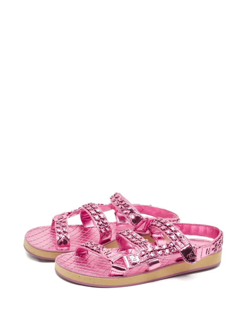 CHANEL Pre-Owned Dad sandals - Roze